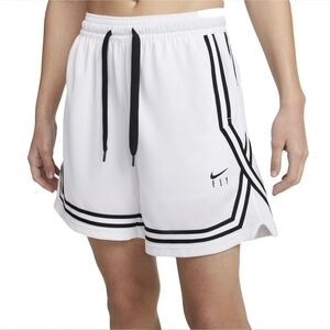 Nike Women's Fly Crossover Basketball Shorts White Size Medium